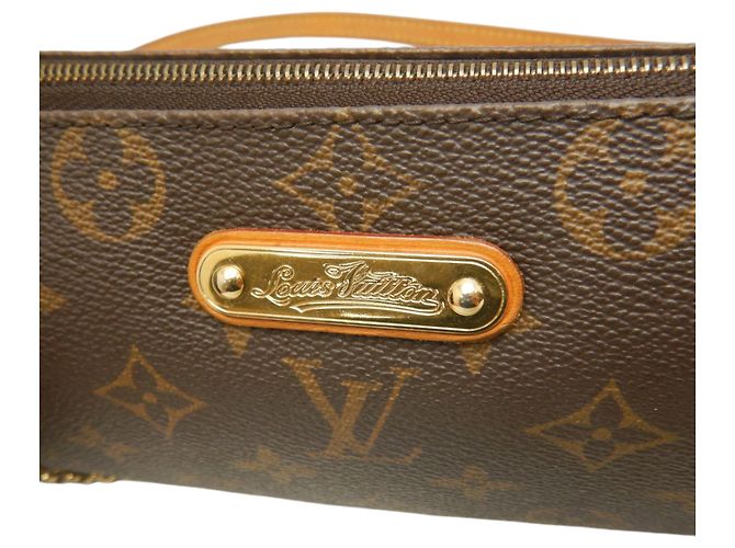 Borsa Satchel Louis Vuitton Monogram Eva Marrone - vista 11