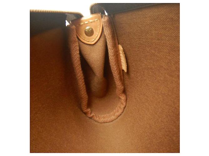 Borsa Satchel Louis Vuitton Monogram Eva Marrone - vista 9