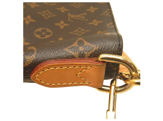 Borsa Satchel Louis Vuitton Monogram Melie Marrone - vista 11