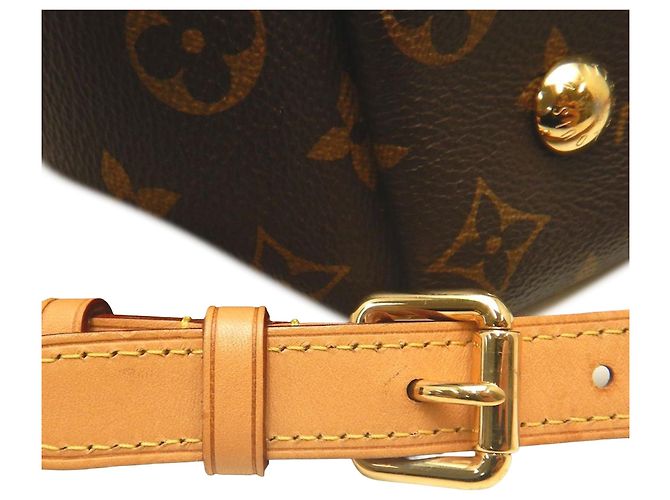 Borsa Satchel Louis Vuitton Monogram Melie Marrone - vista 13