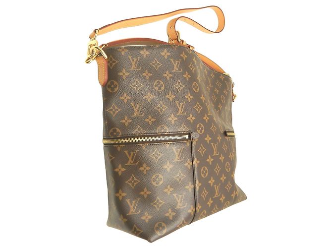 Borsa Satchel Louis Vuitton Monogram Melie Marrone - vista 2