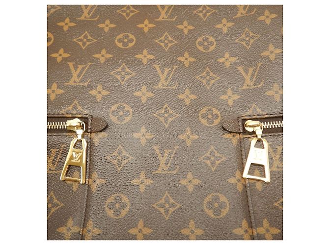 Borsa Satchel Louis Vuitton Monogram Melie Marrone - vista 7