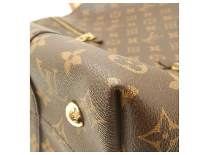 Borsa Satchel Louis Vuitton Monogram Melie Marrone - vista 8