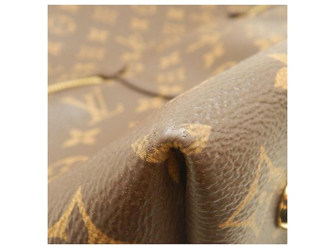 Borsa Satchel Louis Vuitton Monogram Melie Marrone - vista 9