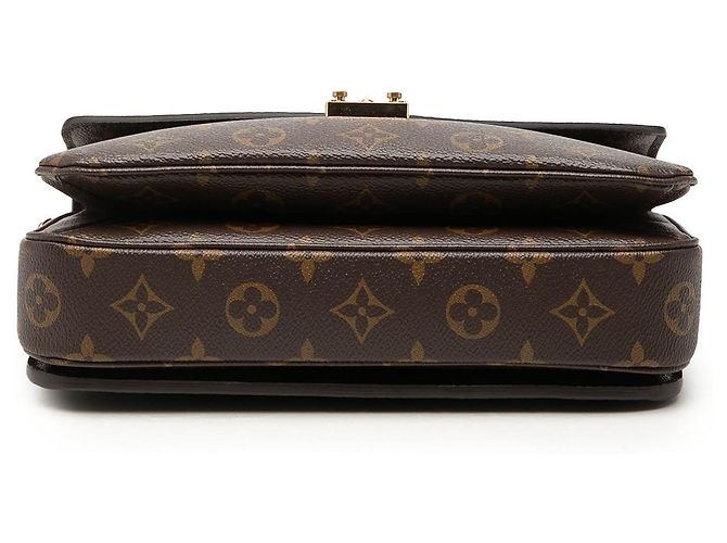 Borsa Louis Vuitton Monogram Pochette Metis Marrone - vista 3