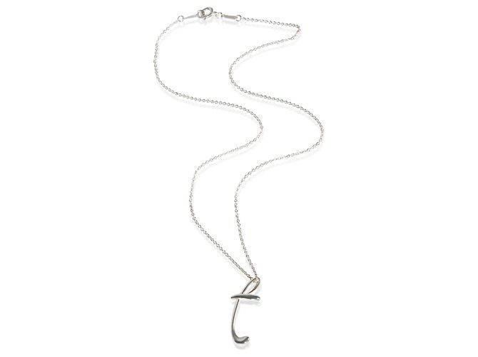 Pendente Elsa Peretti Initial T in argento sterling Tiffany & Co. - vista 3