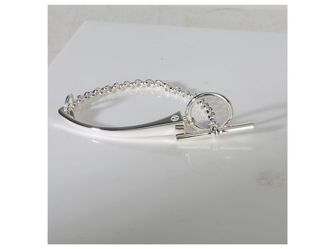 Bracciale Clou de Forge Hermès in argento sterling - vista 4