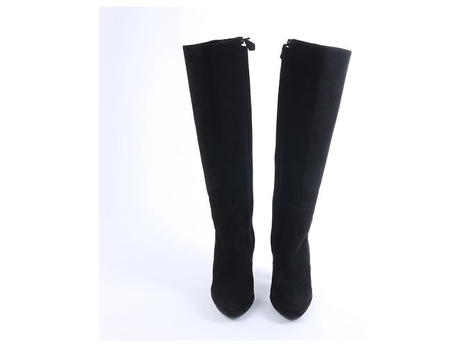 Botas largas Hermès de ante en negro, talla EU 36 - vista 4