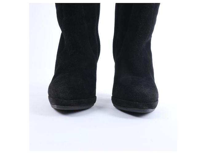 Botas largas Hermès de ante en negro, talla EU 36 - vista 5