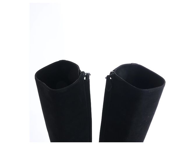 Botas largas Hermès de ante en negro, talla EU 36 - vista 6