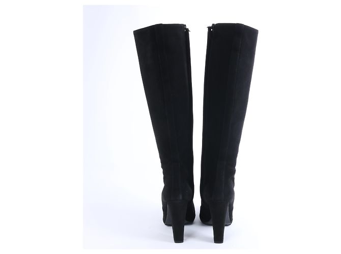 Botas largas Hermès de ante en negro, talla EU 36 - vista 7