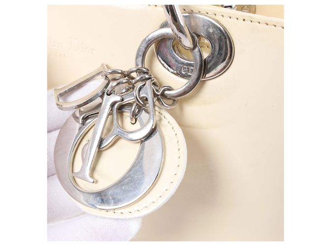 Borsa a mano 2Way Lady Dior in pelle Dior Beige - vista 10