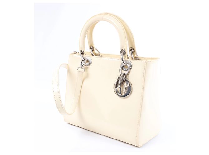 Borsa a mano 2Way Lady Dior in pelle Dior Beige - vista 2