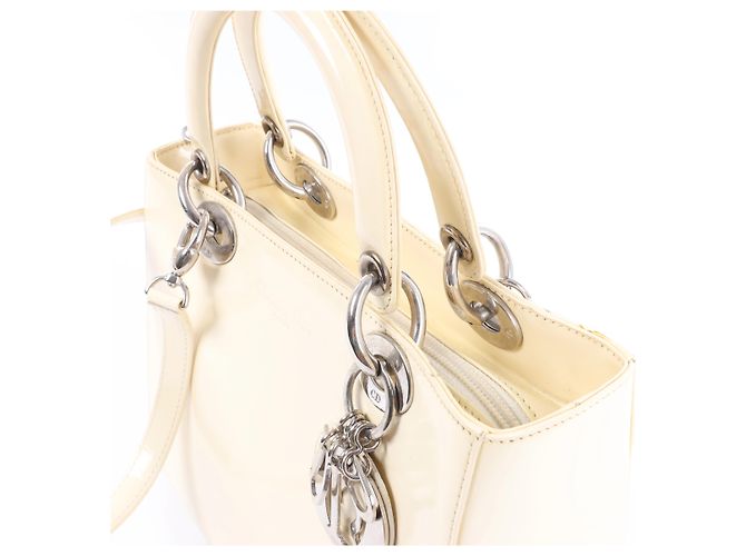 Borsa a mano 2Way Lady Dior in pelle Dior Beige - vista 3