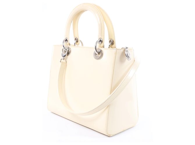 Borsa a mano 2Way Lady Dior in pelle Dior Beige - vista 4