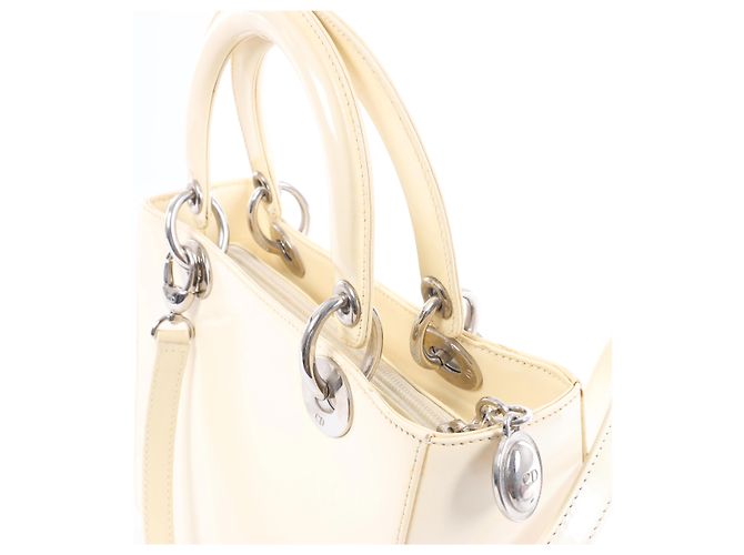 Borsa a mano 2Way Lady Dior in pelle Dior Beige - vista 5