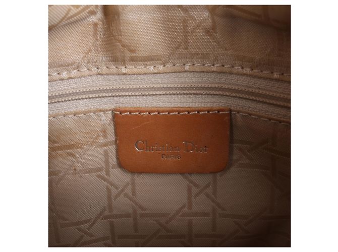 Borsa a mano 2Way Lady Dior in pelle Dior Beige - vista 8
