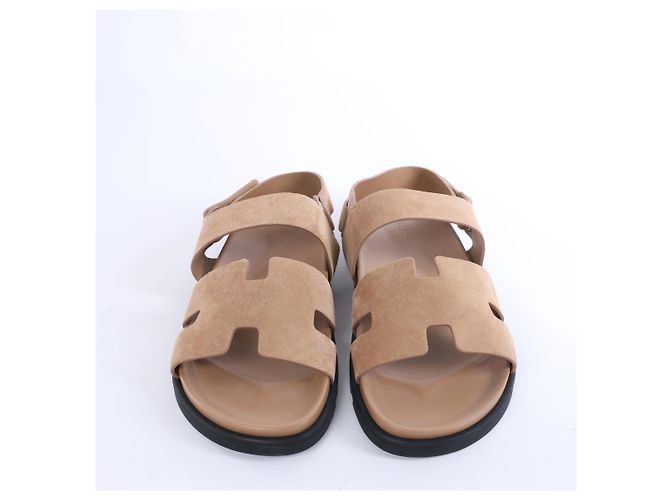 Sandali Hermès Genius in camoscio marrone 191383Z, Taglia EU 45 - vista 5