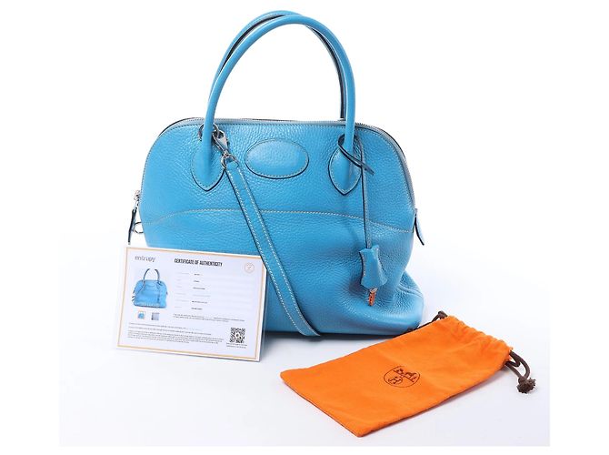 Hermès HERMES Bolide 31 Taurillon Clemence Borsa a mano 2Way in Blue I : 2005 - vista 14