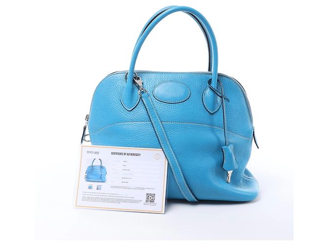 Hermès HERMES Bolide 31 Taurillon Clemence Borsa a mano 2Way in Blue I : 2005 - vista 17