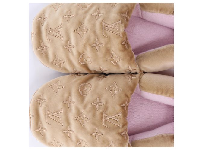 Pantofole Louis Vuitton Dreamyline Monogram Fabric in Beige×Pink, Taglia EU 39 - vista 12