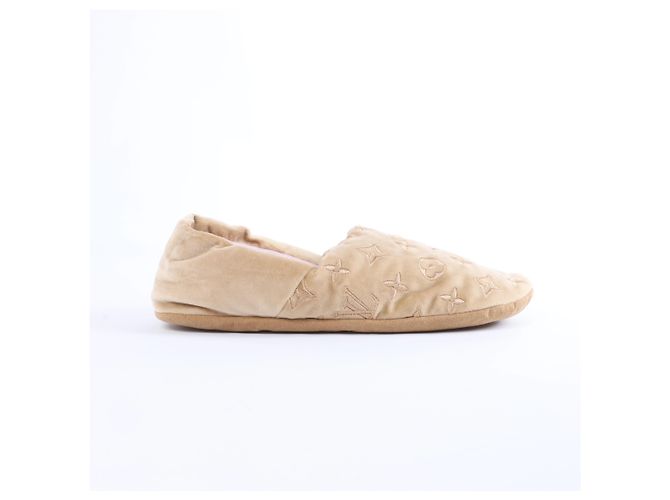 Pantofole Louis Vuitton Dreamyline Monogram Fabric in Beige×Pink, Taglia EU 39 - vista 3