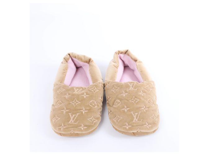 Pantofole Louis Vuitton Dreamyline Monogram Fabric in Beige×Pink, Taglia EU 39 - vista 5