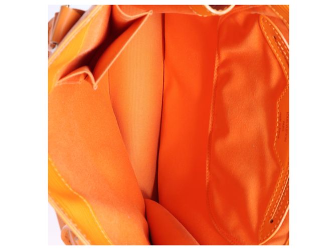 Louis Vuitton Sac Plat PM Epi Leather Handbag in Orange M5274H Arancione - vista 8