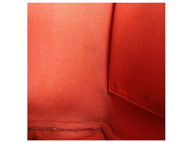 Borsa Louis Vuitton Nolita Damier Ebene in marrone N41455 Rosso - vista 16