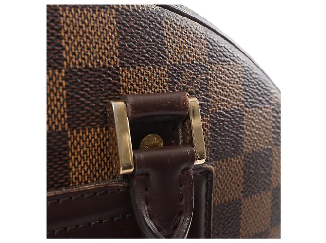 Borsa Louis Vuitton Nolita Damier Ebene in marrone N41455 Rosso - vista 17