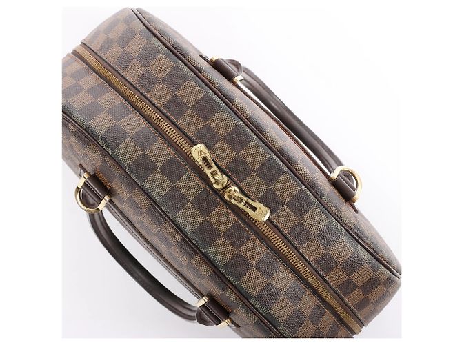 Borsa Louis Vuitton Nolita Damier Ebene in marrone N41455 Rosso - vista 19