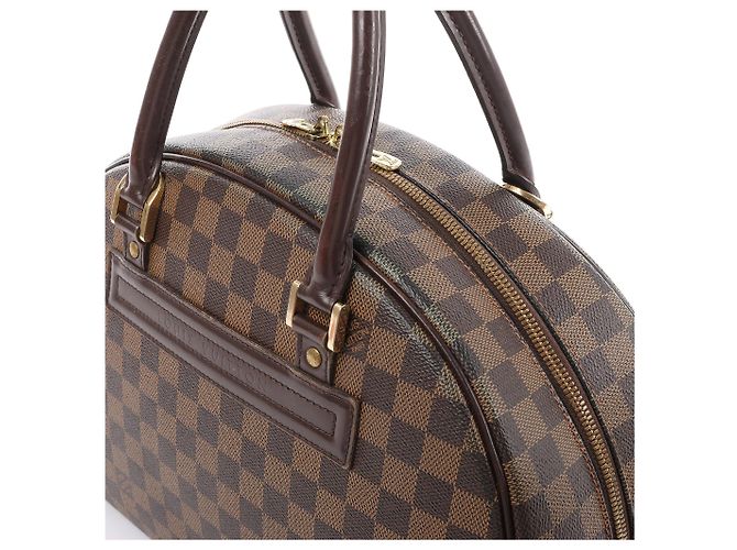 Borsa Louis Vuitton Nolita Damier Ebene in marrone N41455 Rosso - vista 5