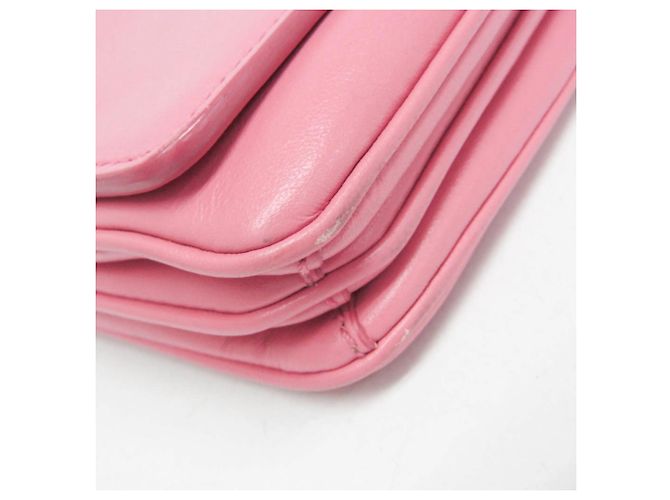 Prada Lux Chain Lock Flap Saffiano Leather Medium Pink - Ansicht 7