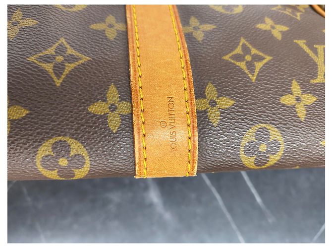 Louis Vuitton Keepall Bandouliere Monogram Canvas 50 Marrone - vista 3