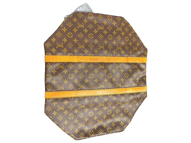 Louis Vuitton Keepall Bandouliere Monogram Canvas 50 Marrone - vista 6