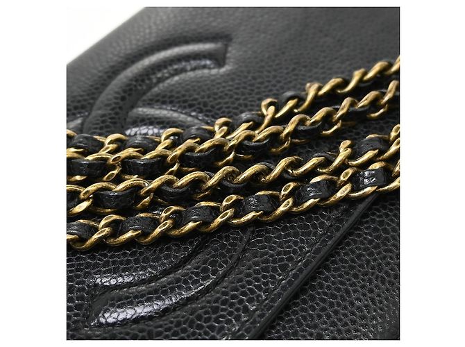 Chanel Wallet on Chain Caviar 19 Nero - vista 7