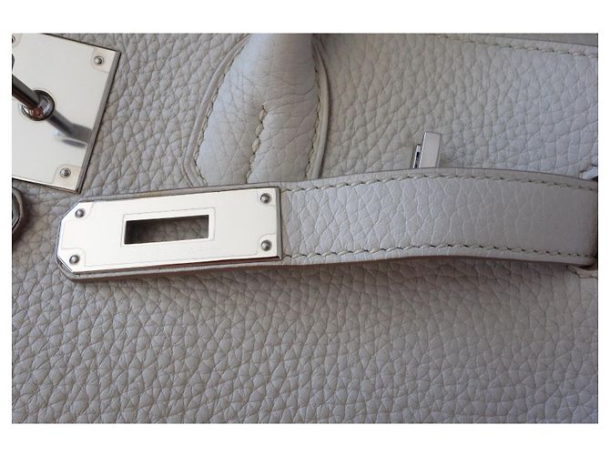 Hermès Hermes Birkin 30 Tasche craie Grau - Ansicht 13