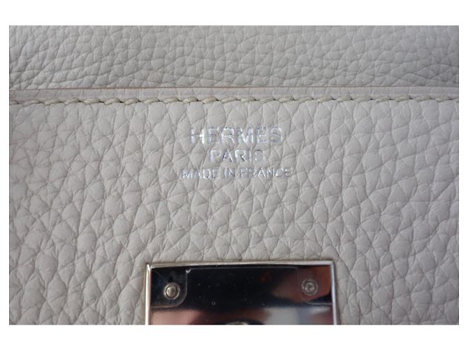 Hermès Hermes Birkin 30 Tasche craie Grau - Ansicht 14