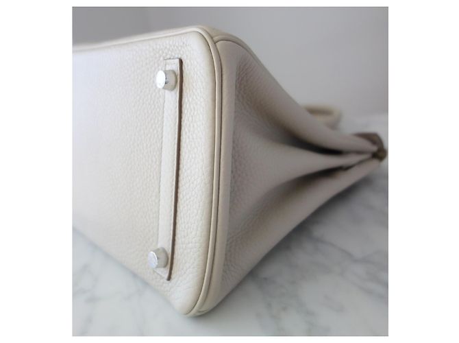 Hermès Hermes Birkin 30 Tasche craie Grau - Ansicht 15