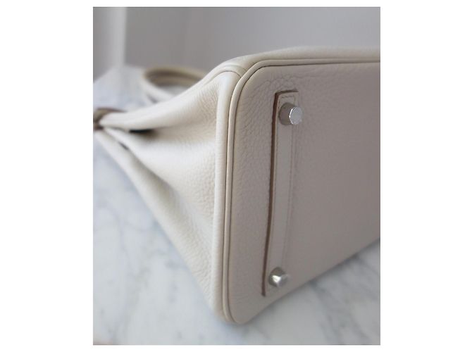 Hermès Hermes Birkin 30 Tasche craie Grau - Ansicht 16