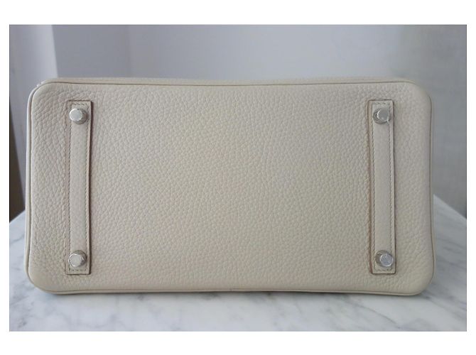 Hermès Hermes Birkin 30 Tasche craie Grau - Ansicht 17