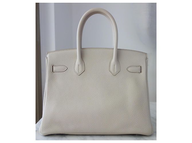 Hermès Hermes Birkin 30 Tasche craie Grau - Ansicht 2