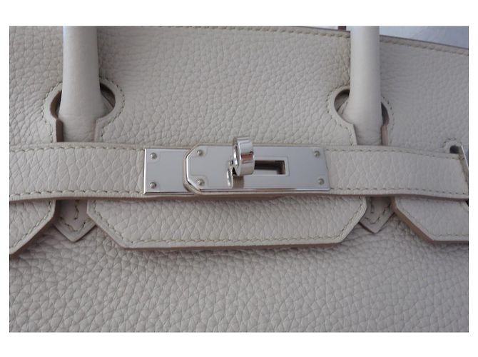 Hermès Hermes Birkin 30 Tasche craie Grau - Ansicht 5