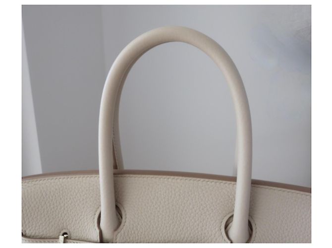 Hermès Hermes Birkin 30 Tasche craie Grau - Ansicht 7