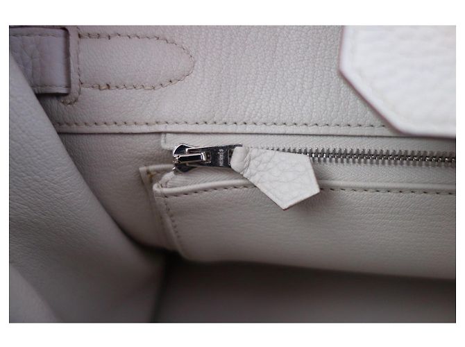 Hermès Hermes Birkin 30 Tasche craie Grau - Ansicht 8