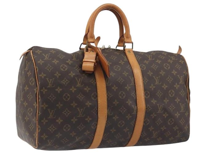Louis Vuitton Keepall Monogram 45 Marrone - vista 3