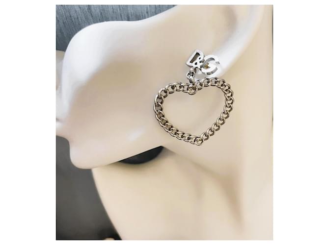 Orecchini a cuore DOLCE & GABBANA argento - vista 2
