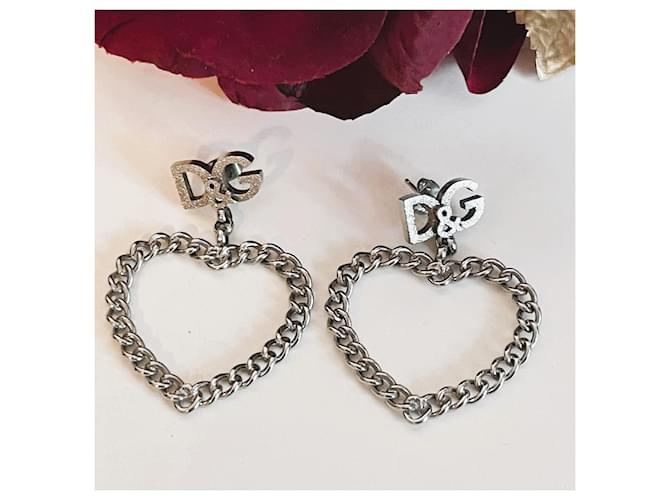 Orecchini a cuore DOLCE & GABBANA argento - vista 3