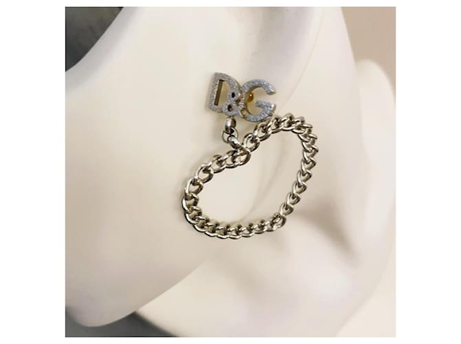 Orecchini a cuore DOLCE & GABBANA argento - vista 4