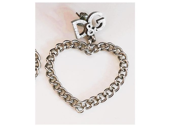 Orecchini a cuore DOLCE & GABBANA argento - vista 5